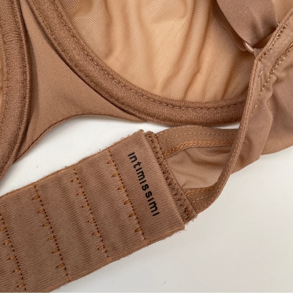 Intimissimi Sheer Mesh Bra Balconette underwire nude tan 34B bralette everyday - Picture 5 of 9